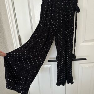 Old Navy Black and White Polka Dot Maxi Dress